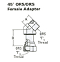45o ORS-ORS Female Adp